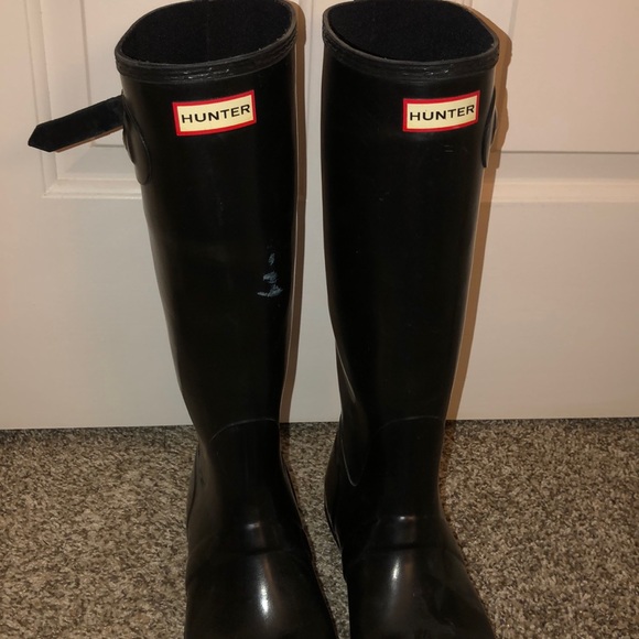 BLACK HUNTER BOOTS women’s 11 - Picture 3 of 5